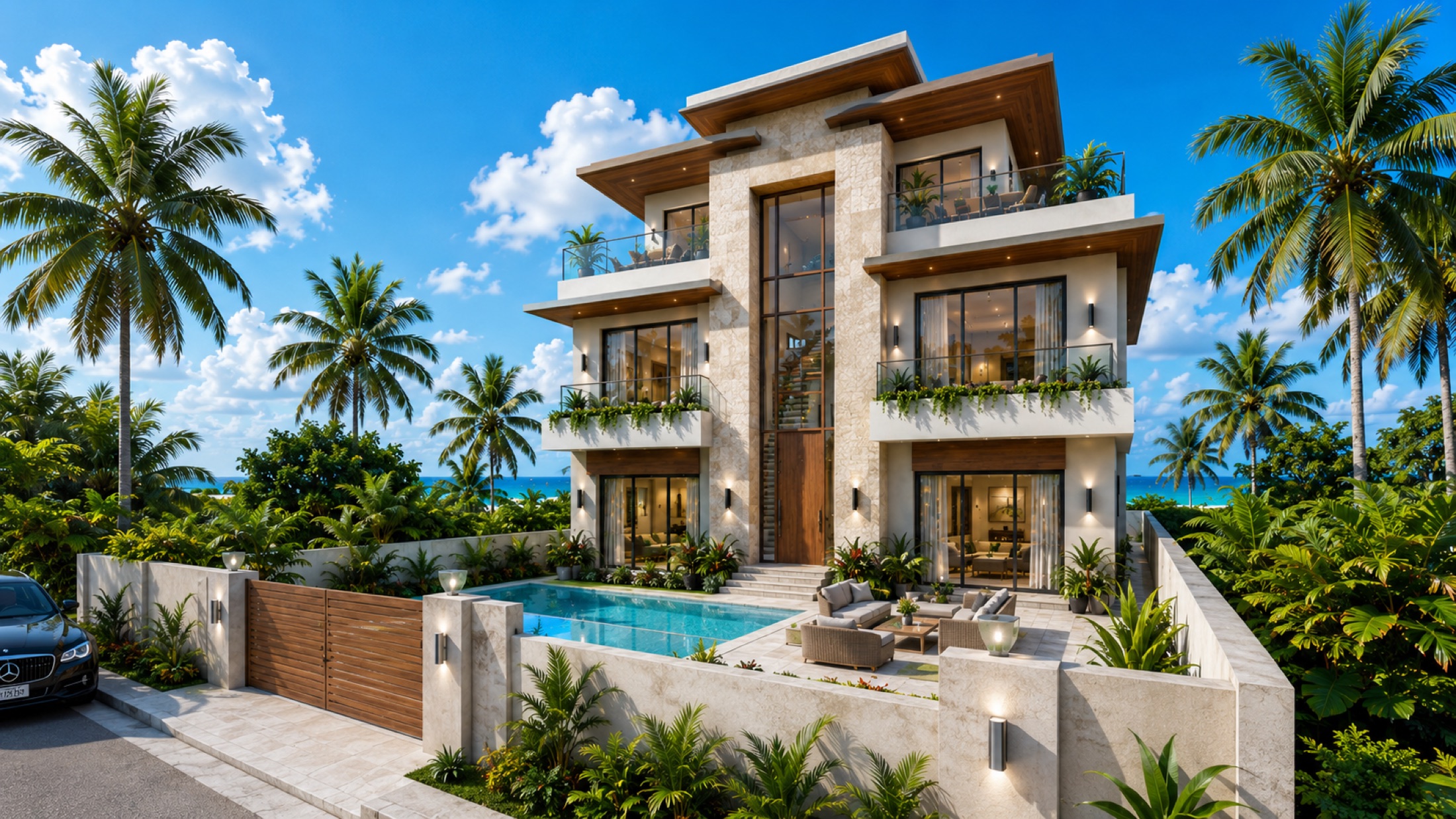Kite Beach Villas II, ocean beyond